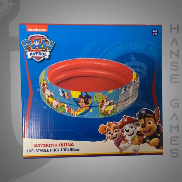 Nickelodeon PAW PATROL 2-Ring Pool Planschbecken Kinderpool 100x30cm NEU & OVP