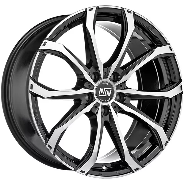 Alufelge Msw Msw 48 Fur Bmw Serie 5 Berlina X-Drive 9X19 5X120 Gloss Black Stl