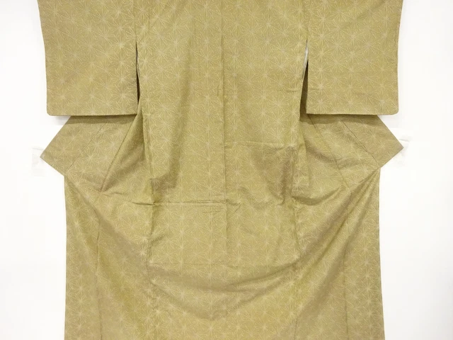 6734479: Japanese Kimono / Vintage Kimono / Fushi Tsumugi / Asanoha