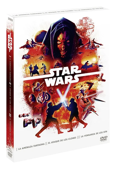 TRILOGIA STAR WARS Episodios 1 - 2 - 3 Dvd Español Nuevo Precintado ...