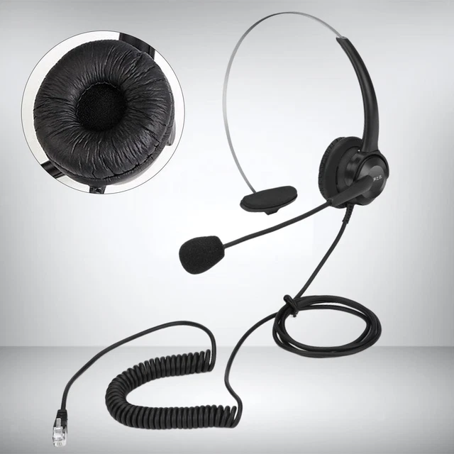 Casques téléphoniques sur l'oreille avec microphone oreillettes souples pour
