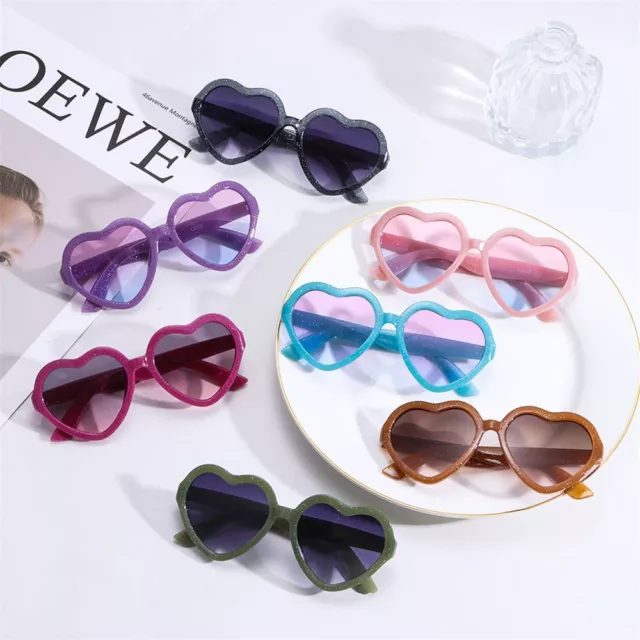 Candy Color Crystal Glasses Heart Sunglasses Toddler Sunglasses Kids Sunglasses
