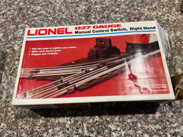 Lionel Train 6-65022 027 Right Hand Manual Switch Track -New Open Box