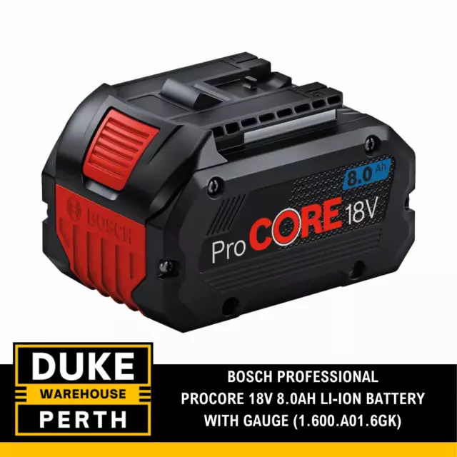 BOSCH Professional PROCORE 18V 8.0ah Li-ion Battery with Gauge (1.600.A01.6GK)