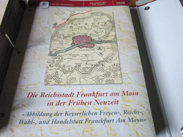 Dtsch.Geschichte in Historischen Karten 1650 Die Reichsstadt Frankfurt am Main