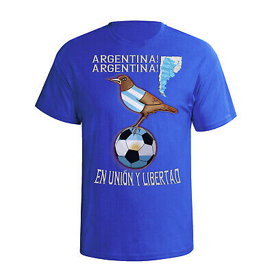 T-shirt calcio ARGENTINA biologica uomo donna coppa del mondo America