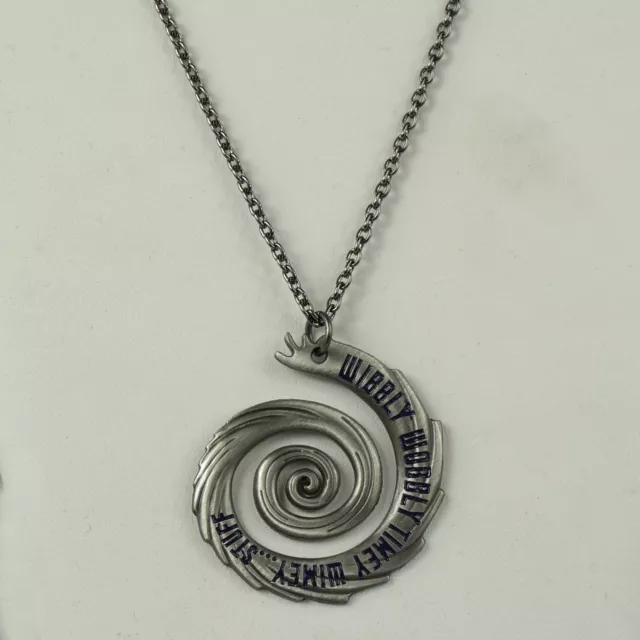 INOX JEWELRY Doctor Who "Wibbly Wobbly " Vortex Zinc Necklace Pendant