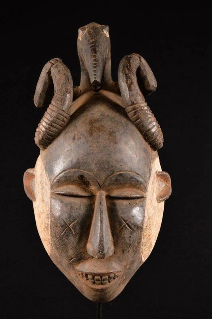 17506 African Large Igbo Mask / Mask Nigeria