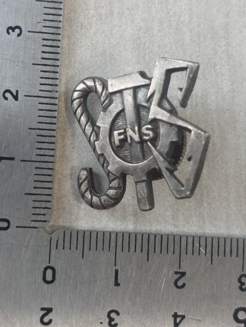 Antique buttonhole badge, Fédération Nationale des Cheminots