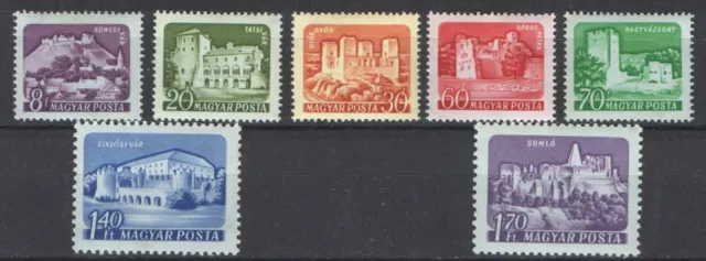 Hungary 1960. Church set in color paper MNH (**) Michel: 1703-1709