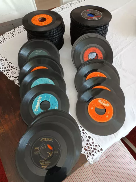 Schallplatten Singles Konvolut über 150 Stück 50er-80er Jahre