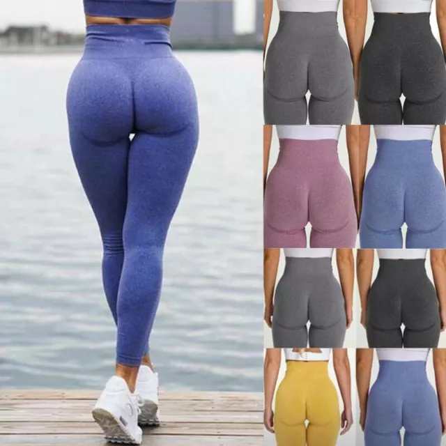 Women's High Waisted Scrunch Bum Leggings Butt Lifting Yoga Pants