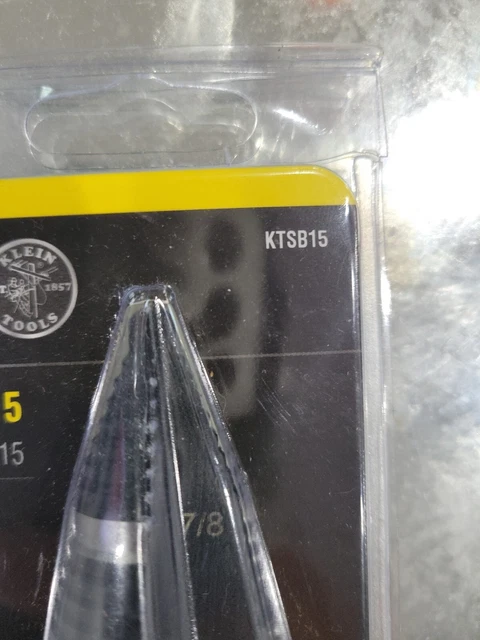 Klein Tools KTSB15 High Speed Steel Double Flute Step Drill Bit#15 2