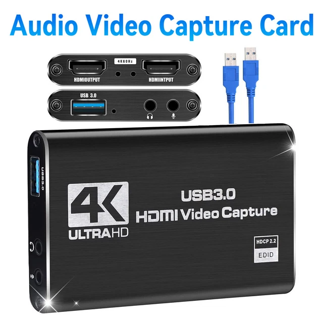 4K AUDIO VIDEO Capture Karte für USB 3.0 HDMI Video Capture Gerät Full