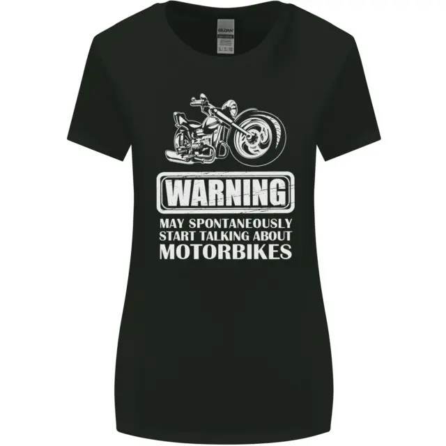 Maglietta da donna taglio più largo Start Talking About Motorbikes Funny Biker