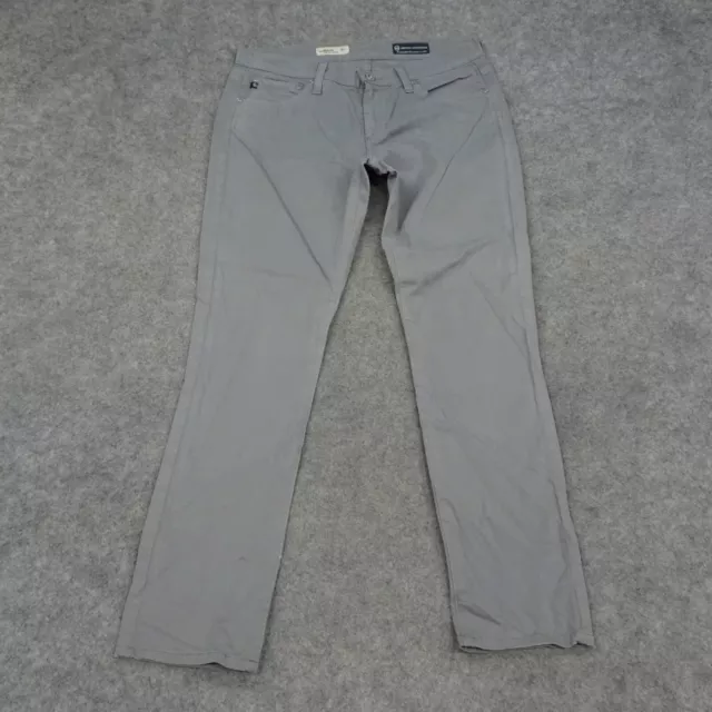 AG Adriano Goldschmied Jeans Womens 28R Gray Stevie Mid Rise Skinny Pants Cotton