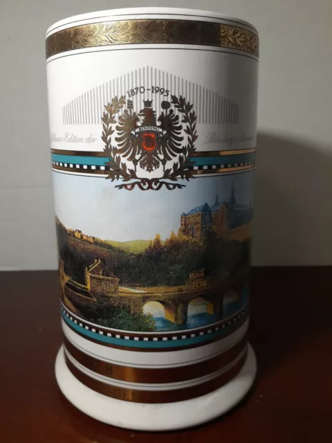 Cervecería de Colección SCHLOSS BEER STEIN Alemana FRANKFURT Vinculante Sin Reserva 8 Numerada 15/1000