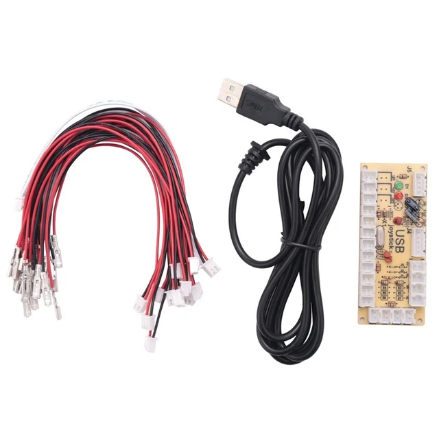 Zero Delay Arcade Game Usb Encoder Pc To Joystick For Mame &  Retropie4466