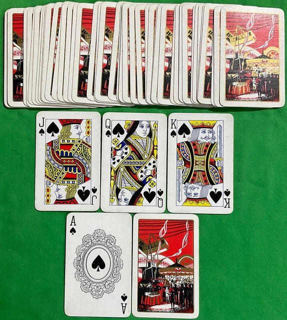 OLD VINTAGE ** FAIRGROUND RIDES + SIDE SHOWS ** Pack Playing Cards Art ...