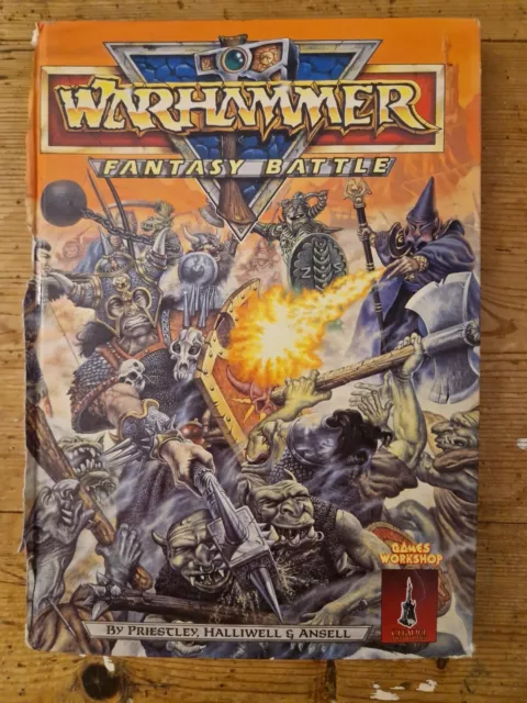 Games Workshop Warhammer Fantasy Battle 3rd Edition rulebook hardcover damaged