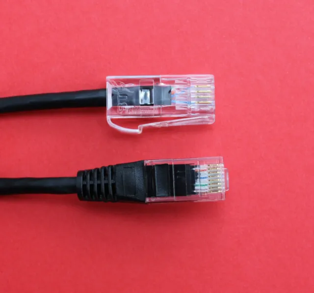 RJ45 Cat5 Plug to BT431 BT Plug "2M" Cable in Black “Free 2nd Class Post!”