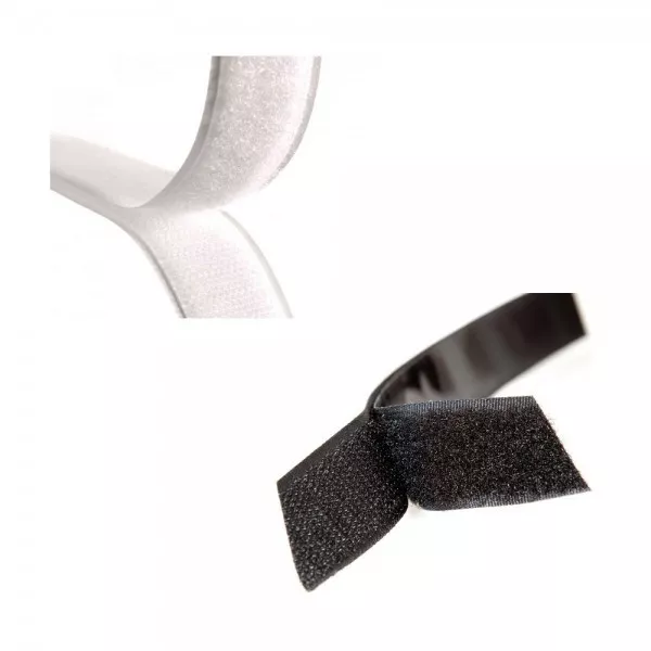 Milward 20mm or 50mm Black or White Hook and Loop Tape Sew On Or Stick On