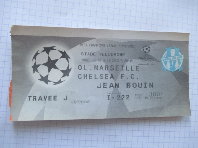 Ticket Billet Football Ligue 1 - OM MARSEILLE V EVIAN 2011