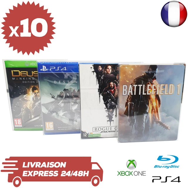Lot De 10 Boîtiers De Remplacement Officiels Pour PS4 Et PS5 - Neufs