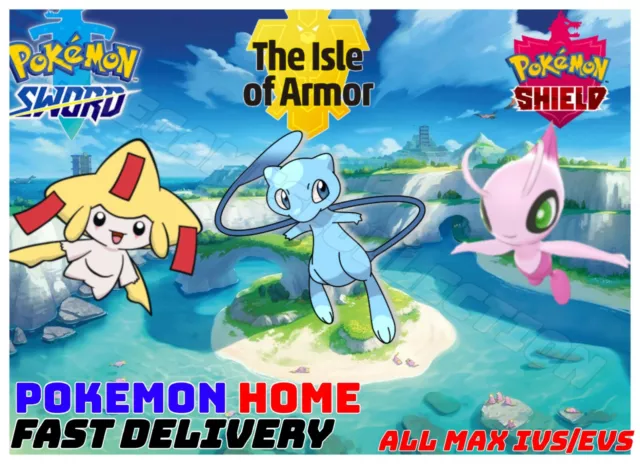 Pokemon Sword & Shield Shiny 6IV 1 LEVEL Jirachi, Celebi and Mew FAST TRADE NOW