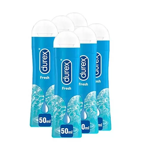 Durex Gel Hot, Gel Lubrificante, Effetto Riscaldante, A Base D'acqua, 50ml x6