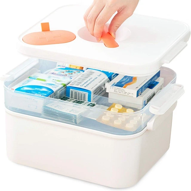 Plastik Medizin Brust Aufbewahrung sbox Medizin-Pillen dose  Im Freien