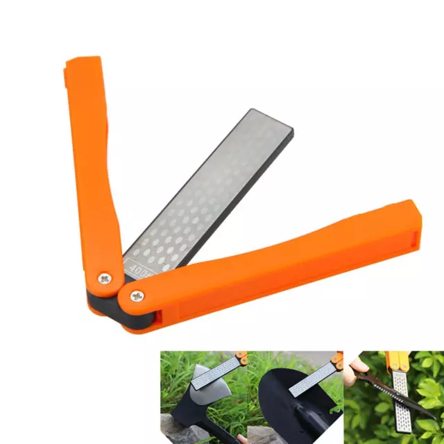 Double Sided Folding Diamond File Sharpener Scissors Tool Sharpening Stone FA