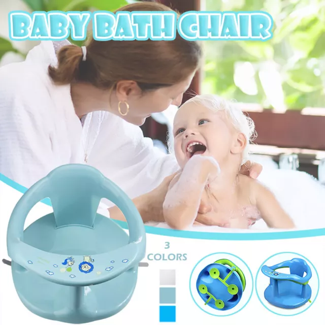 Baby Shower Bath Seat Bathroom Bath Tub Chair Suction Cup for Baby 6-18 Months