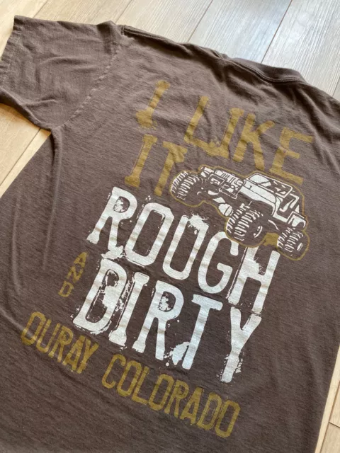 Ouray Colorado Jeep Wrangler 4x4 Off Road Rough & Dirty T Shirt Size Medium