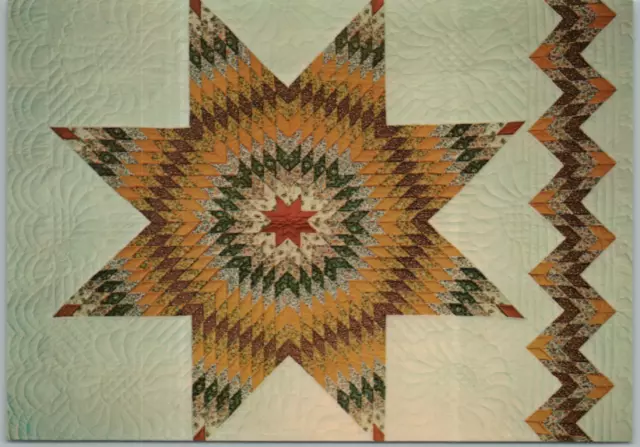 Vintage Postcard Lone Star Quilt Old Country Store Intercourse Pennsylvania