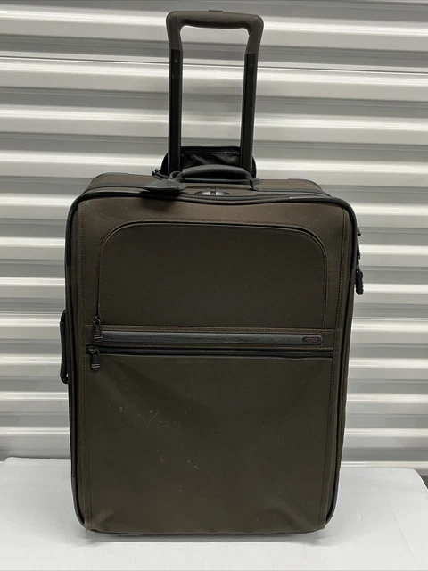 Tumi 25" Upright Wheeled Expandable Checked Suitcase 22904B4 Brown