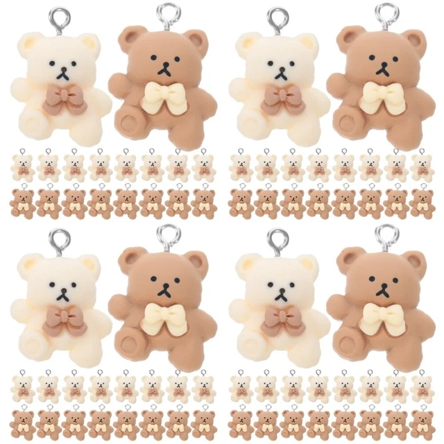 96 Pcs Süßer Charme Geschmücktes Zubehör Schlüsselanhänger Amulett