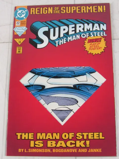 Superman: The Man of Steel #22 June 1993 DC Comics