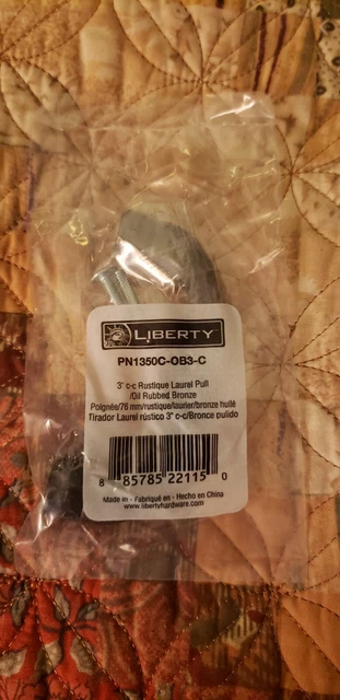 Liberty Rustique Laurel 3" Drawer Pull/Oil Rubbed Bronze # PN1350C-OB3-C