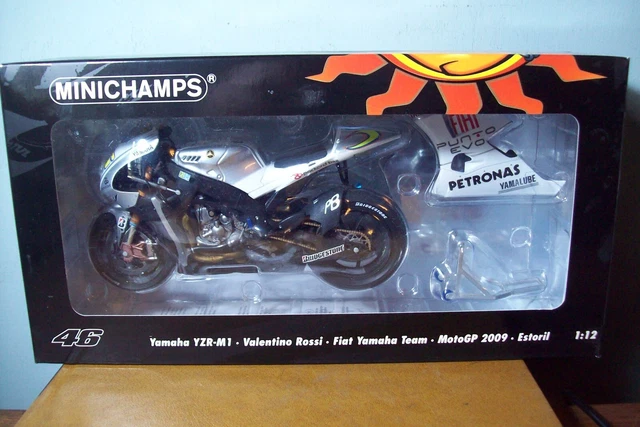 MOTO GP 1/18 YAMAHA YZR-M1 # 46 COLLECTION ROSSI ESTORIL 2009