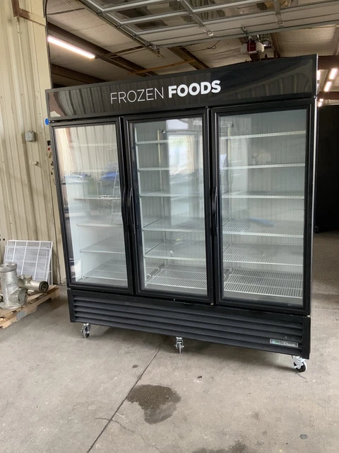 2018 True GDM-72F-HC-TSL01 3 door glass commercial Freezer Merchandiser frozen A