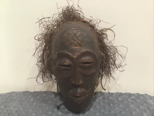 Authentic AfricanChockwe Mask Mwana Pwo Headdress tribalCongo Vintage