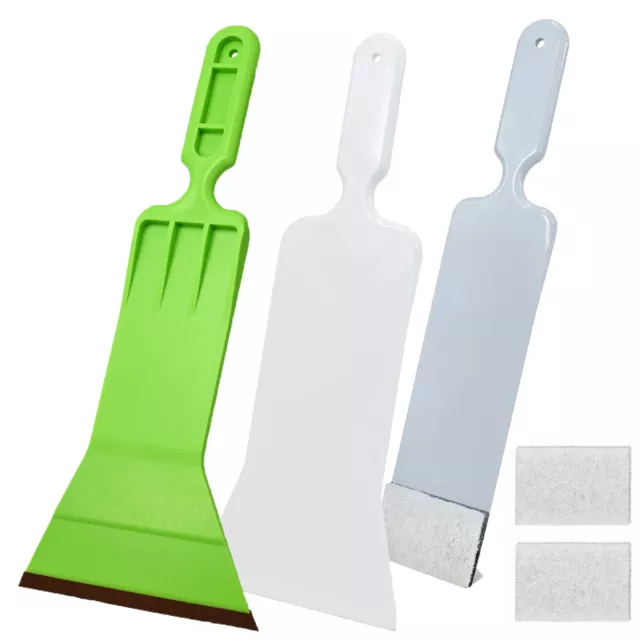 Window Tint Tools 3 Pcs Bulldozer Squeegee Tool Scrubber Paddle Squeegee for Car