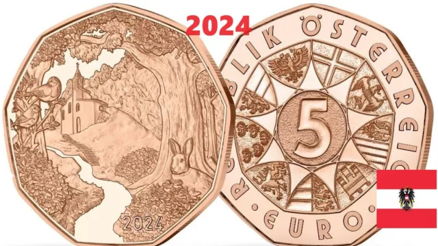 PIECE  5 €   AUTRICHE  COMMEMORATIVE    2024   GETTING THERE   2024   disponible