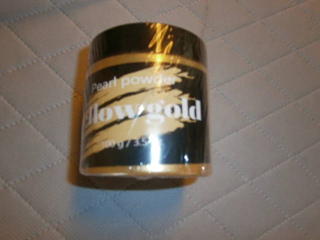Mica Powder Pure -3.5Oz Metallic Pearl Yellow Gold Color  CC011