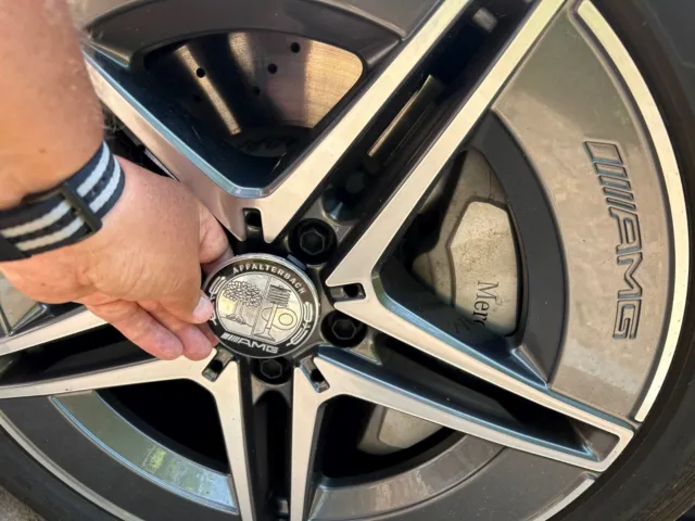 Genuine Mercedes Benz AMG Wheel Hub Centre Caps Set of 4