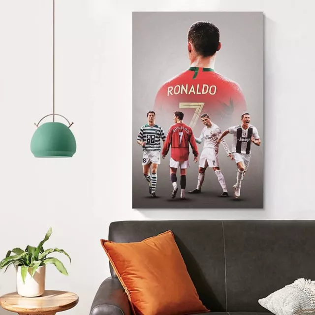 Football Player Cristiano Ronaldo Wall Decoration Painting Canvas Art Poster Pri 2