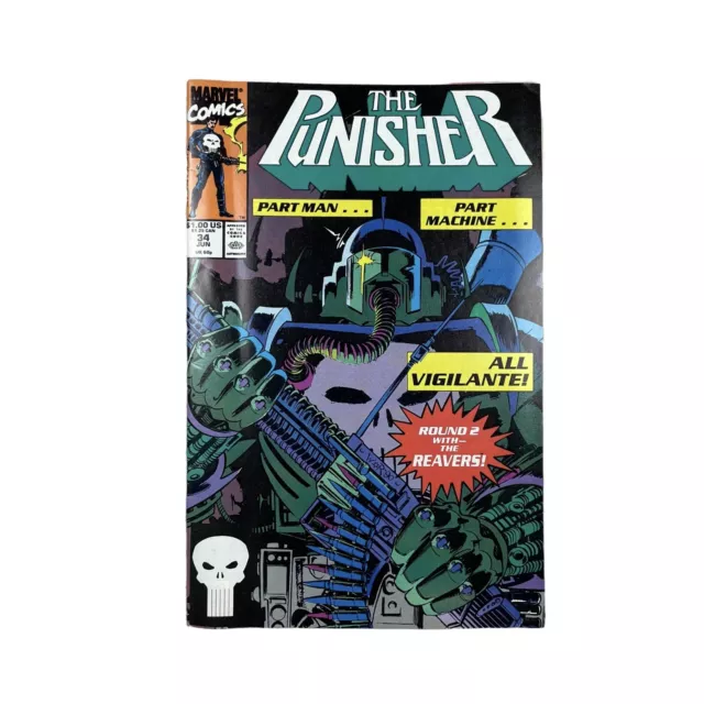 MARVEL comics the punisher volume 1 issue 34 vintage comic book VGC