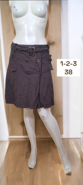 Ceinture En Cuir Marron Un Deux Trois - Taille 36/38 - Neuf Avec étiquettes - Valeur 79€