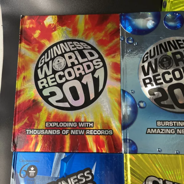 Lot of 9 Guinness Book World Records Hardcover Books 2009-2018 (Missing 2010) 3